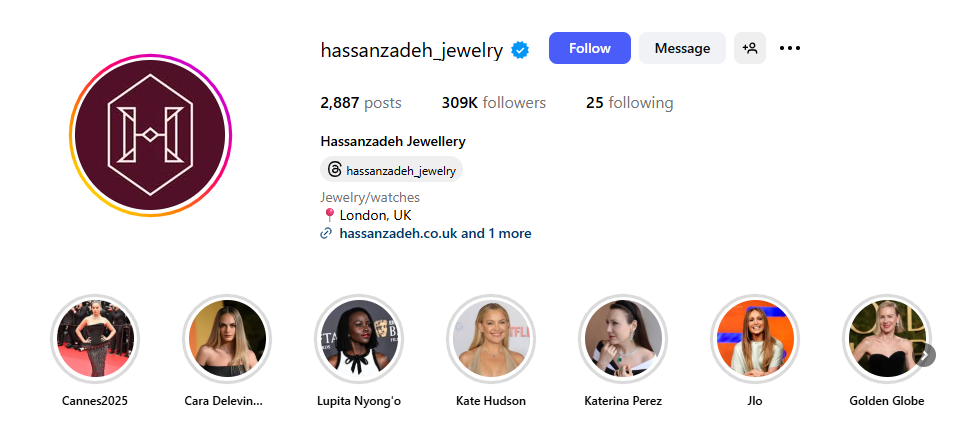 اینستا گالری جواهرات حسن زاده 15 خرداد