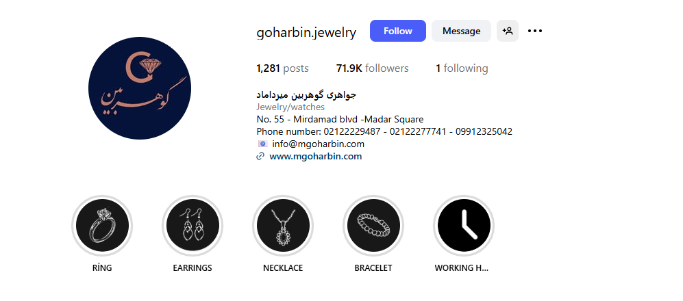 اینستا گالری گوهربین میرداماد