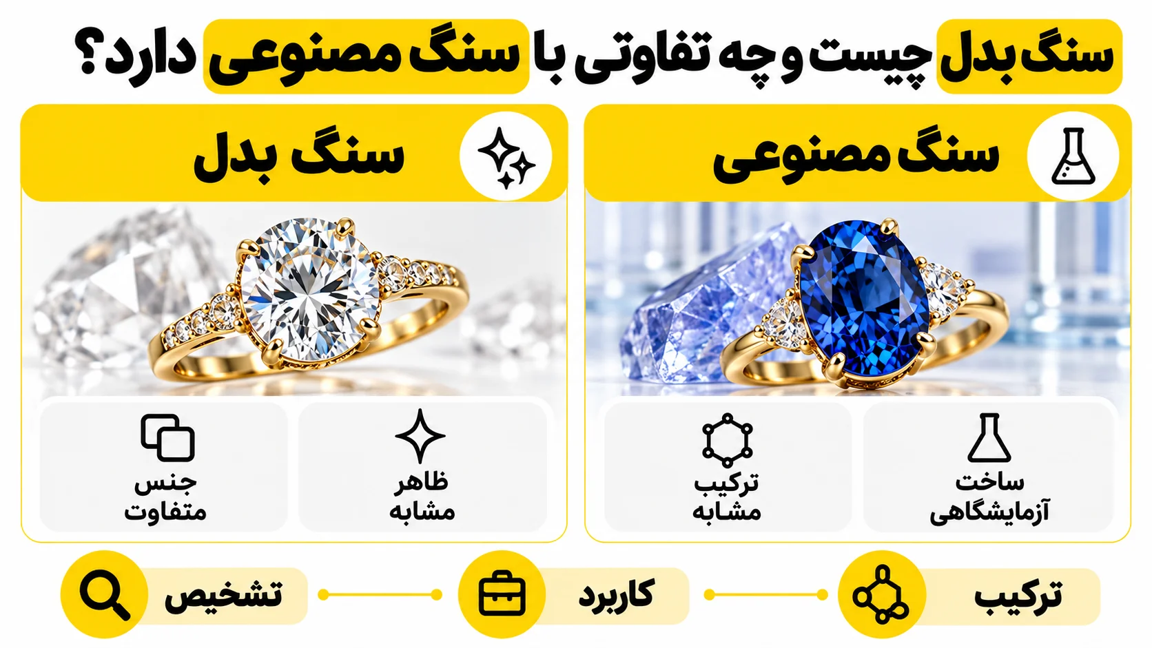 سنگ بدل چیست و چه تفاوتی با سنگ مصنوعی دارد؟