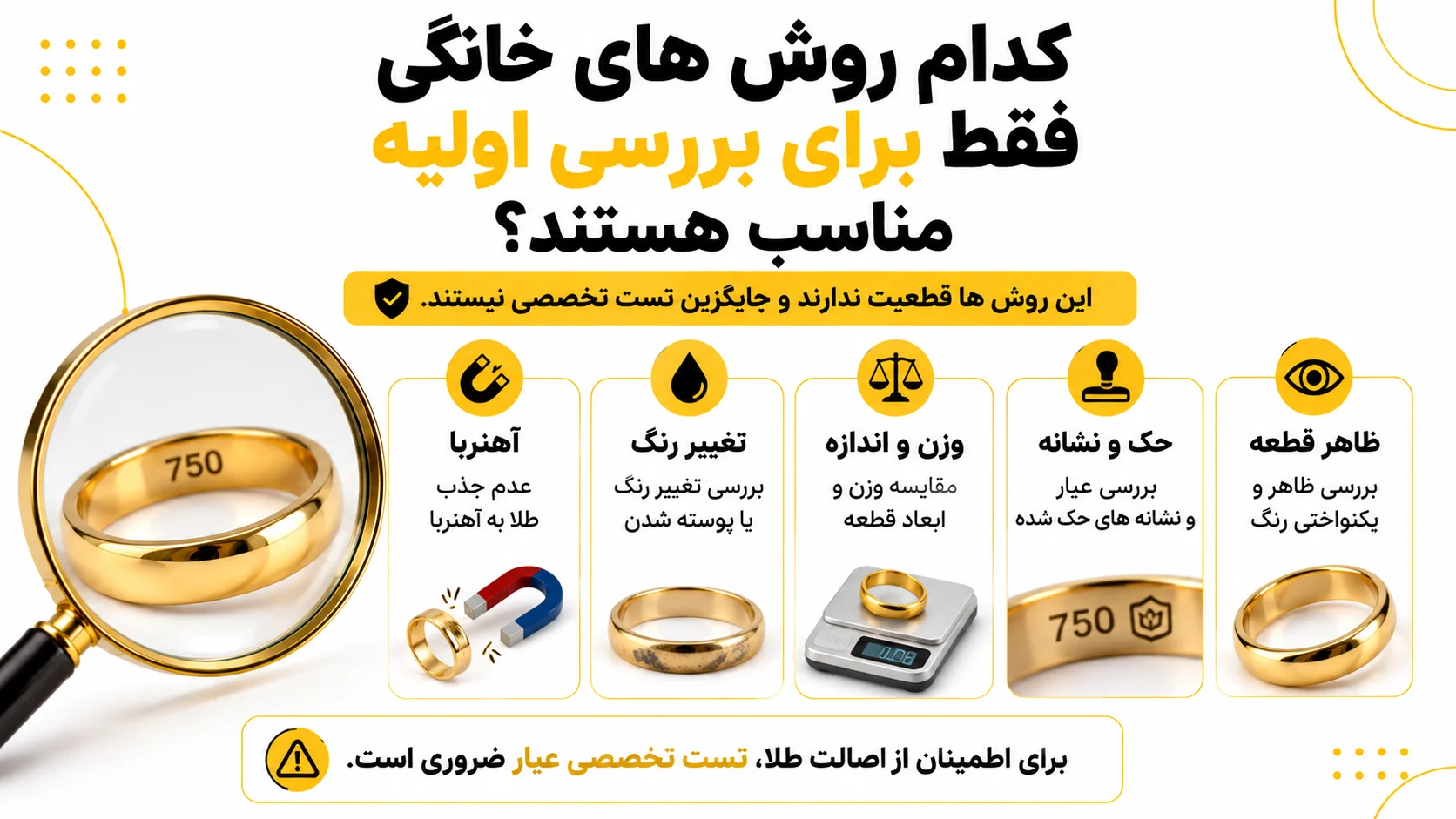 کدام روش های خانگی فقط برای بررسی اولیه مناسب هستند؟